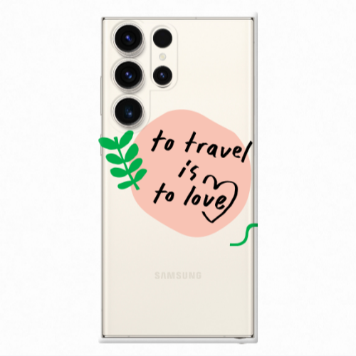 Samsung S24 Ultra To Travel is to Love Transparent Silicone TPU Θήκη