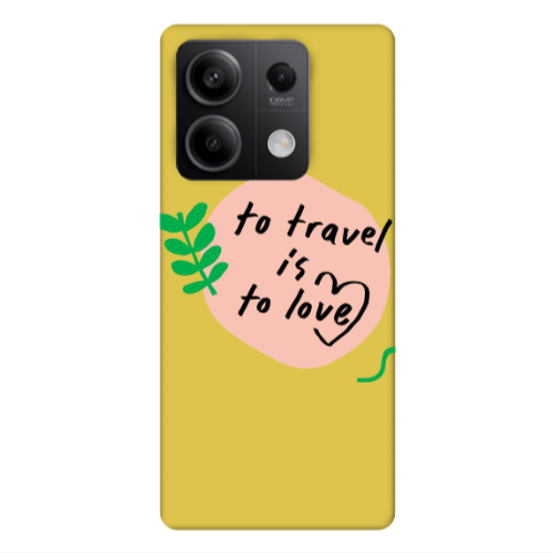 Xiaomi Redmi Note 13Pro 5G To Travel is to Love Yellow Colored Silicone TPU Θήκη