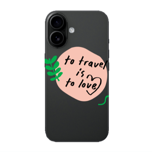 Apple Iphone 16 To Travel is to Love Transparent Silicone TPU Θήκη