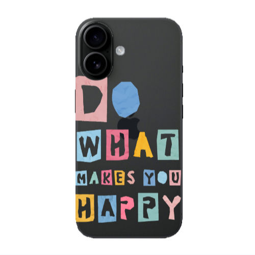Apple Iphone 16 plus Do What Makes Transparent Silicone TPU Θήκη