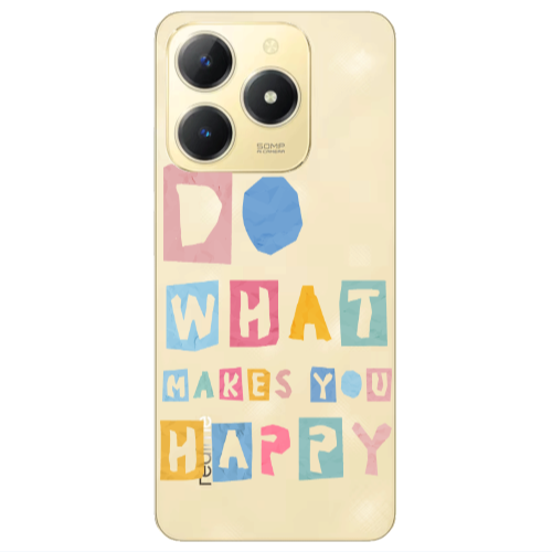Realme C61 Do What Makes Transparent Silicone TPU Θήκη