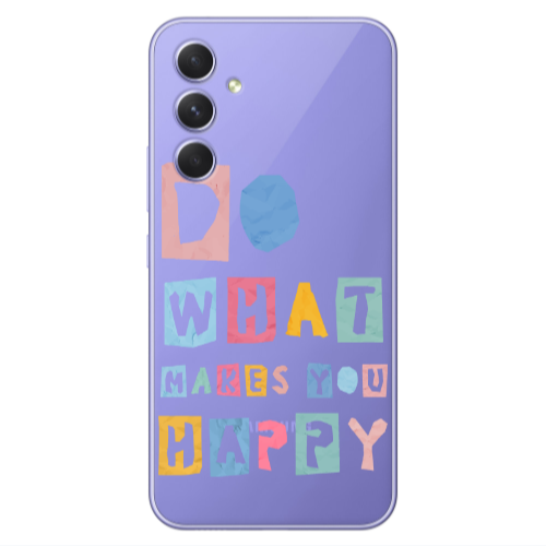 Samsung A56 Do What Makes Transparent Silicone TPU Θήκη
