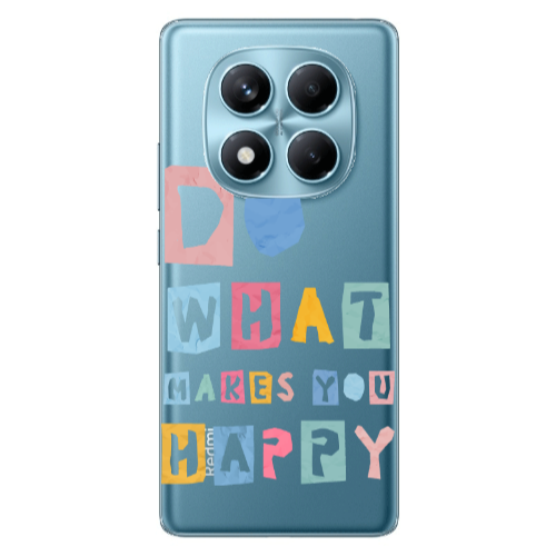 Xiaomi Redmi Note 14 Pro Do What Makes Transparent Silicone TPU Θήκη
