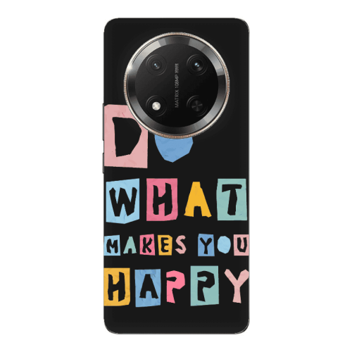 Honor Magic 7 Lite Do What Makes Black Colored Silicone TPU Θήκη