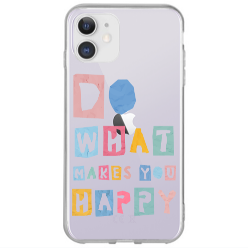 Apple iPhone 12 Do What Makes Transparent Silicone TPU Θήκη