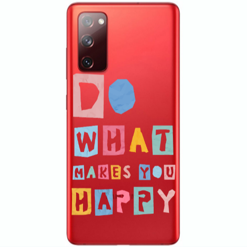 Samsung S20 FE Do What Makes Transparent Silicone TPU Θήκη