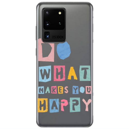 Samsung S20 Ultra Do What Makes Transparent Silicone TPU Θήκη
