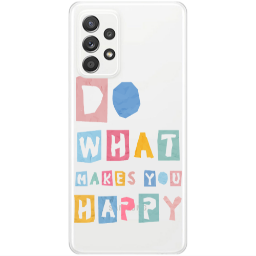 Samsung A33 Do What Makes Transparent Silicone TPU Θήκη