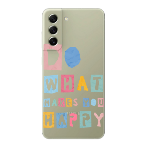 Samsung S22 Plus Do What Makes Transparent Silicone TPU Θήκη