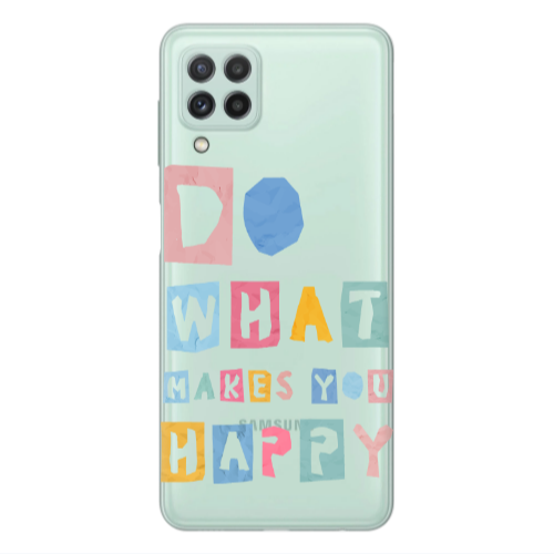 Samsung A22 4G Do What Makes Transparent Silicone TPU Θήκη