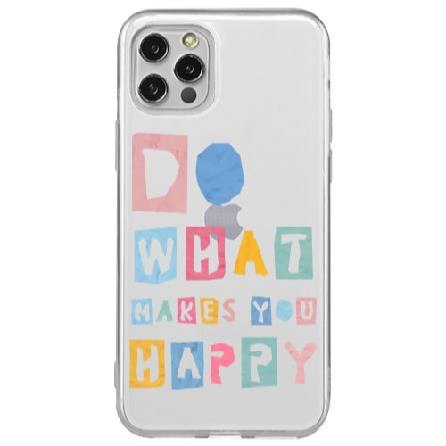 Apple iPhone 12 Pro Do What Makes Transparent Silicone TPU Θήκη