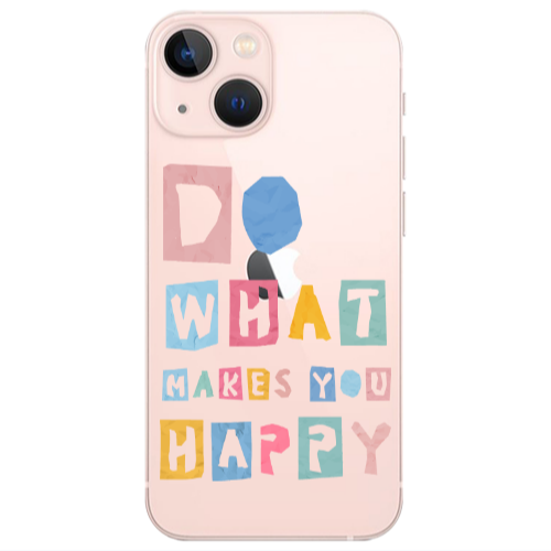Apple iPhone 13 Mini Do What Makes Transparent Silicone TPU Θήκη