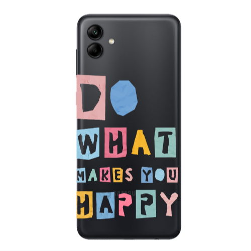 Samsung A04 Do What Makes Transparent Silicone TPU Θήκη