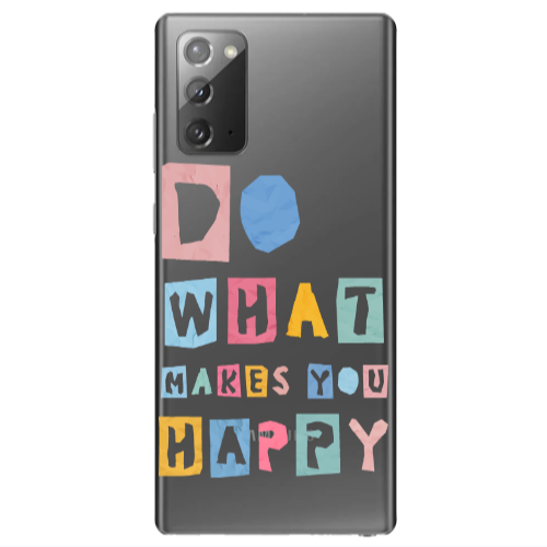 Samsung Note 20 Do What Makes Transparent Silicone TPU Θήκη