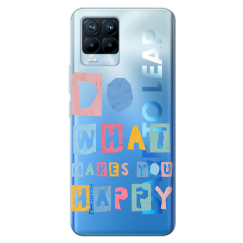 Realme 8 Pro Do What Makes Transparent Silicone TPU Θήκη