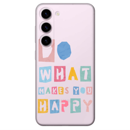 Samsung S23 Plus Do What Makes Transparent Silicone TPU Θήκη