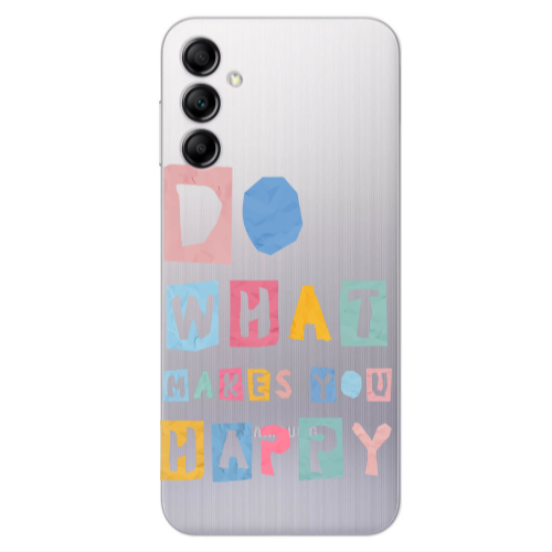 Samsung A24 Do What Makes Transparent Silicone TPU Θήκη