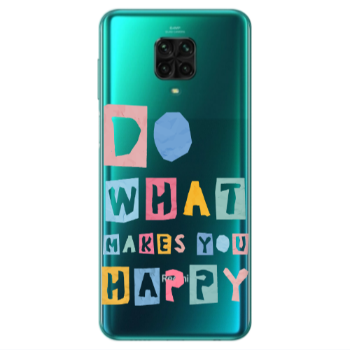 Xiaomi Redmi Note 9S Do What Makes Transparent Silicone TPU Θήκη