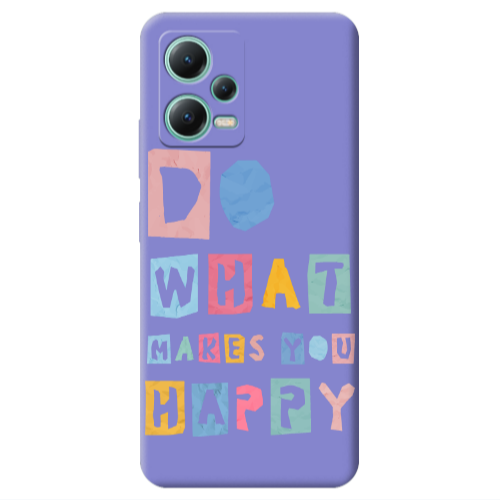 Xiaomi Redmi Note 12 Pro 5G Do What Makes Purple Colored Silicone TPU Θήκη