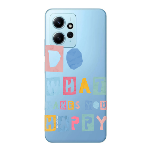 Xiaomi Redmi Note 12 4G Do What Makes Transparent Silicone TPU Θήκη