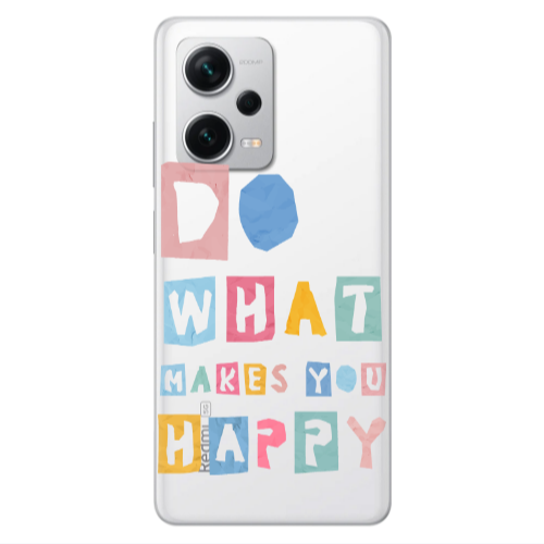 Xiaomi Redmi Note 12 5G Do What Makes Transparent Silicone TPU Θήκη