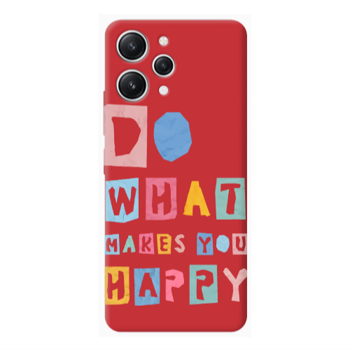 Xiaomi Redmi 12 Do What Makes Red Colored Silicone TPU Θήκη