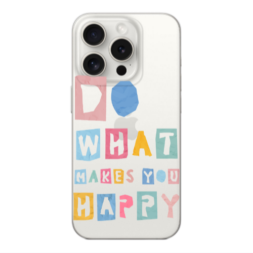 Apple iPhone 15 Pro Max Do What Makes Transparent Silicone TPU Θήκη