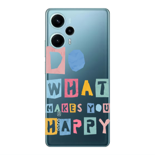 Xiaomi Poco F5 Do What Makes Transparent Silicone TPU Θήκη