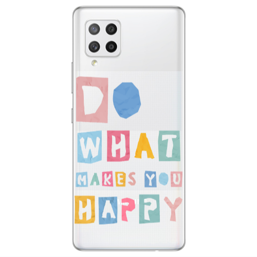 Samsung A42 5G Do What Makes Transparent Silicone TPU Θήκη