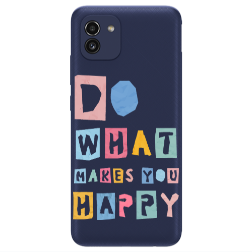 Samsung A03 Do What Makes Transparent Silicone TPU Θήκη