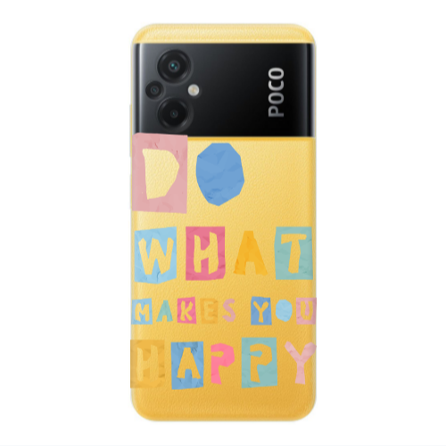 Xiaomi Poco M5 Do What Makes Transparent Silicone TPU Θήκη