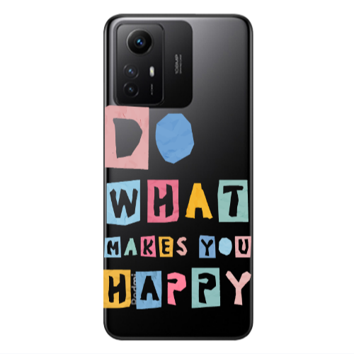 Xiaomi Redmi Note 12s Do What Makes Transparent Silicone TPU Θήκη