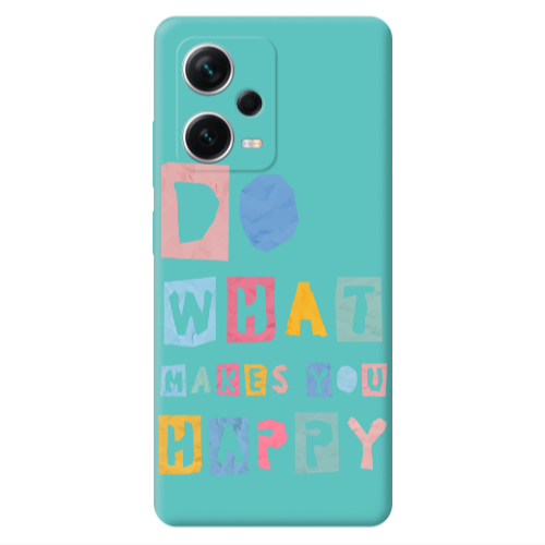 Xiaomi Poco X5 Do What Makes Turquoise Colored Silicone TPU Θήκη