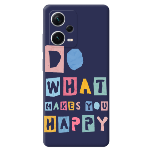 Xiaomi Poco X5 Do What Makes Dark blue Colored Silicone TPU Θήκη