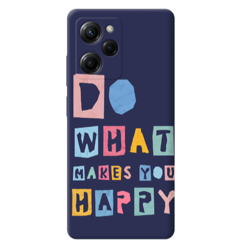 Xiaomi Poco X5 Pro Do What Makes Dark blue Colored Silicone TPU Θήκη