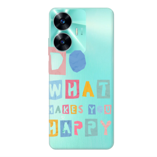 Realme C55 Do What Makes Transparent Silicone TPU Θήκη