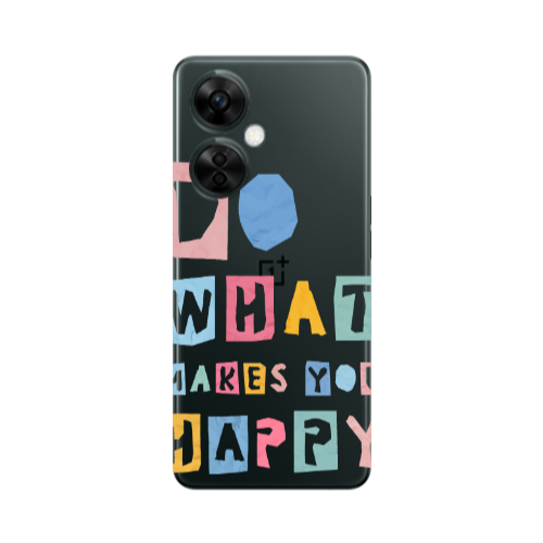 Oneplus Nord CE 3 Lite 5G Do What Makes Transparent Silicone TPU Θήκη