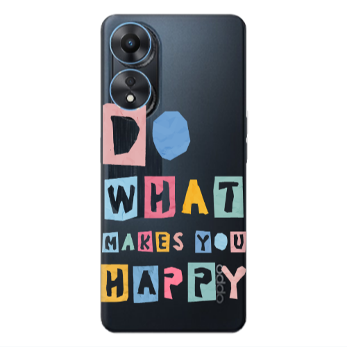Oppo A 98 Do What Makes Transparent Silicone TPU Θήκη