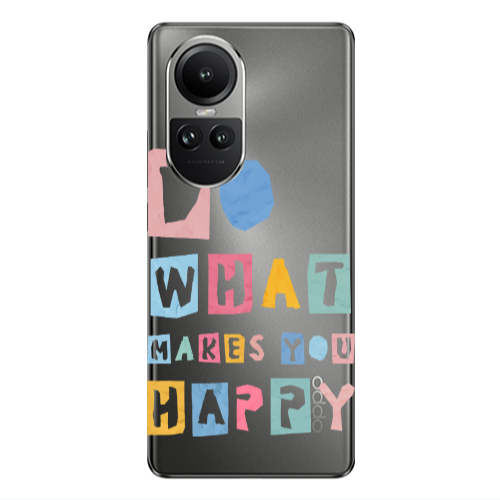 Oppo Reno10 5G Do What Makes Transparent Silicone TPU Θήκη