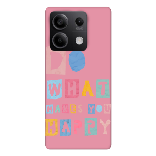 Xiaomi Redmi Note 13 5G Do What Makes Pink Colored Silicone TPU Θήκη
