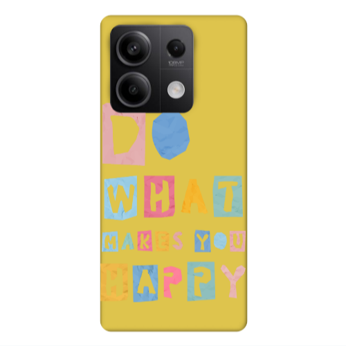 Xiaomi Redmi Note 13 5G Do What Makes Yellow Colored Silicone TPU Θήκη