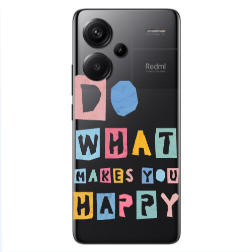 Xiaomi Redmi Note 13 Pro+ 5G  Do What Makes Transparent Silicone TPU Θήκη