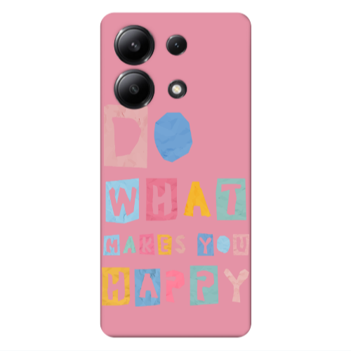 Xiaomi Redmi Note 13 4G Do What Makes Pink Colored Silicone TPU Θήκη