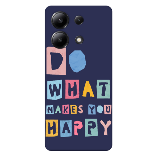 Xiaomi Redmi Note 13 4G Do What Makes Dark blue Colored Silicone TPU Θήκη