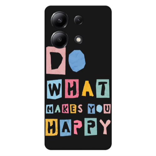 Xiaomi Redmi Note 13 4G Do What Makes Black Colored Silicone TPU Θήκη