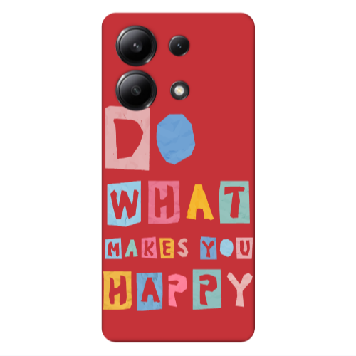 Xiaomi Redmi Note 13 4G Do What Makes Red Colored Silicone TPU Θήκη