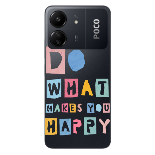 Xiaomi Poco C65 Do What Makes Transparent Silicone TPU Θήκη