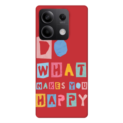 Xiaomi Redmi Note 13Pro 5G Do What Makes Red Colored Silicone TPU Θήκη
