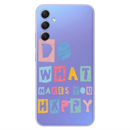 Samsung A25 Do What Makes Transparent Silicone TPU Θήκη