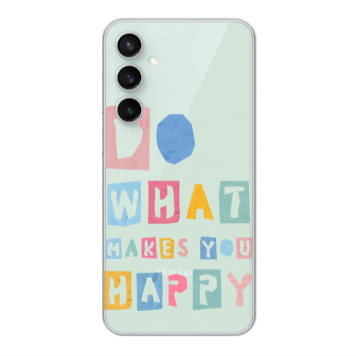 Samsung S24 FE Do What Makes Transparent Silicone TPU Θήκη